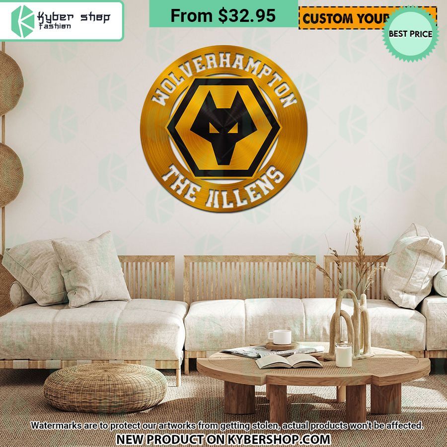 Wolverhampton Wanderers CUSTOM Metal Sign