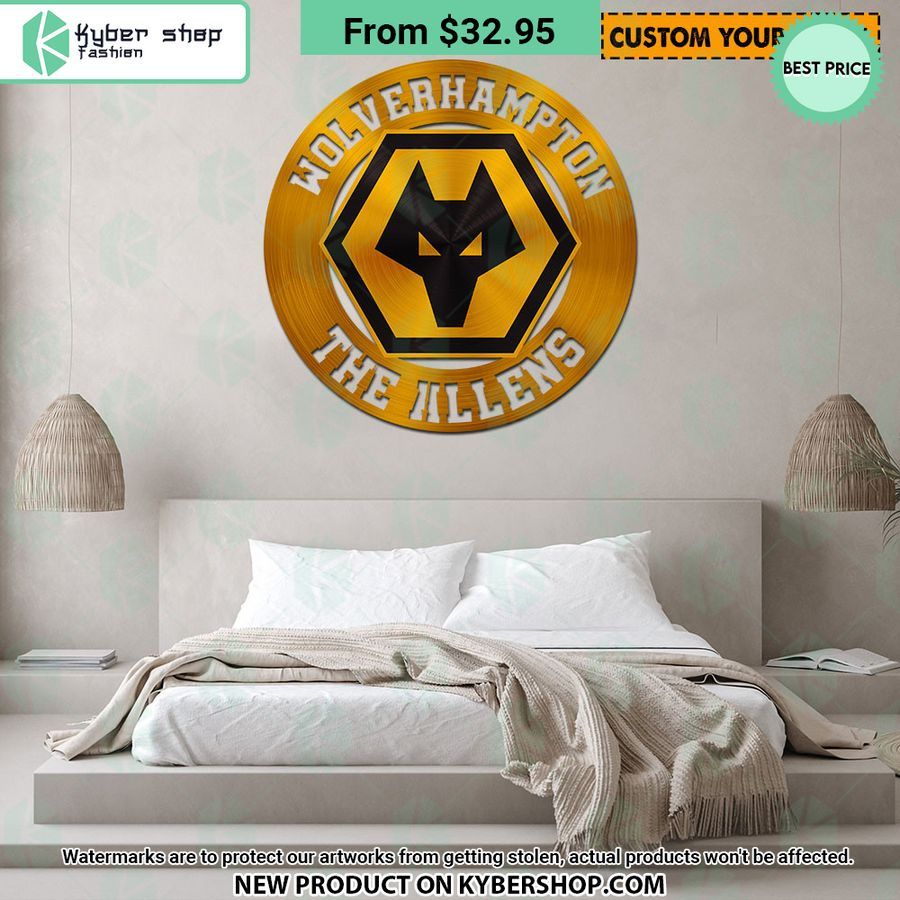 Wolverhampton Wanderers CUSTOM Metal Sign