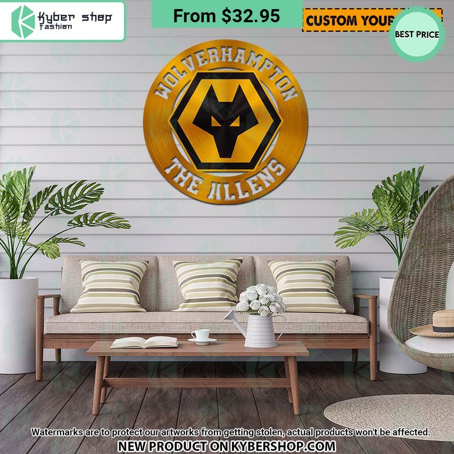 Wolverhampton Wanderers CUSTOM Metal Sign