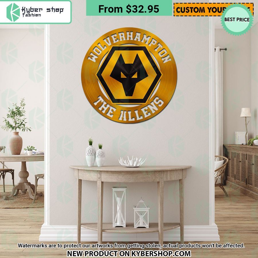 Wolverhampton Wanderers CUSTOM Metal Sign