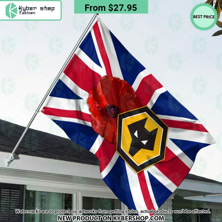 Wolverhampton Wanderers Remembrance day Flag