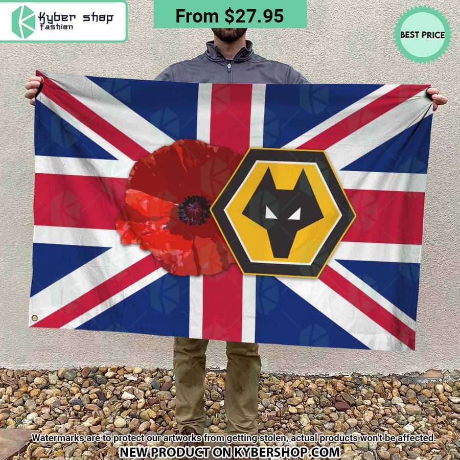Wolverhampton Wanderers Remembrance day Flag