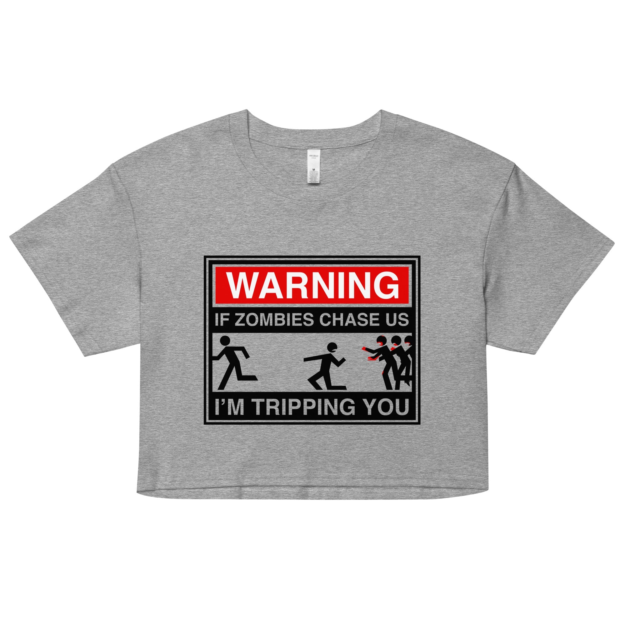 If Zombies Chase Us Women's Crop Tee