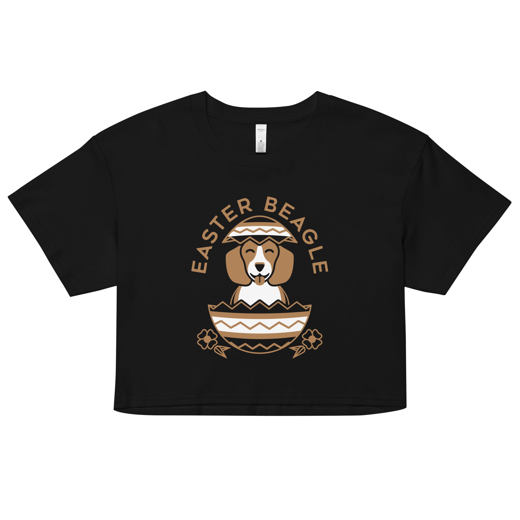 Easter Beagle Women's Crop Tee