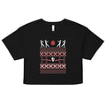 Zombie Christmas Sweater Women's Crop Tee