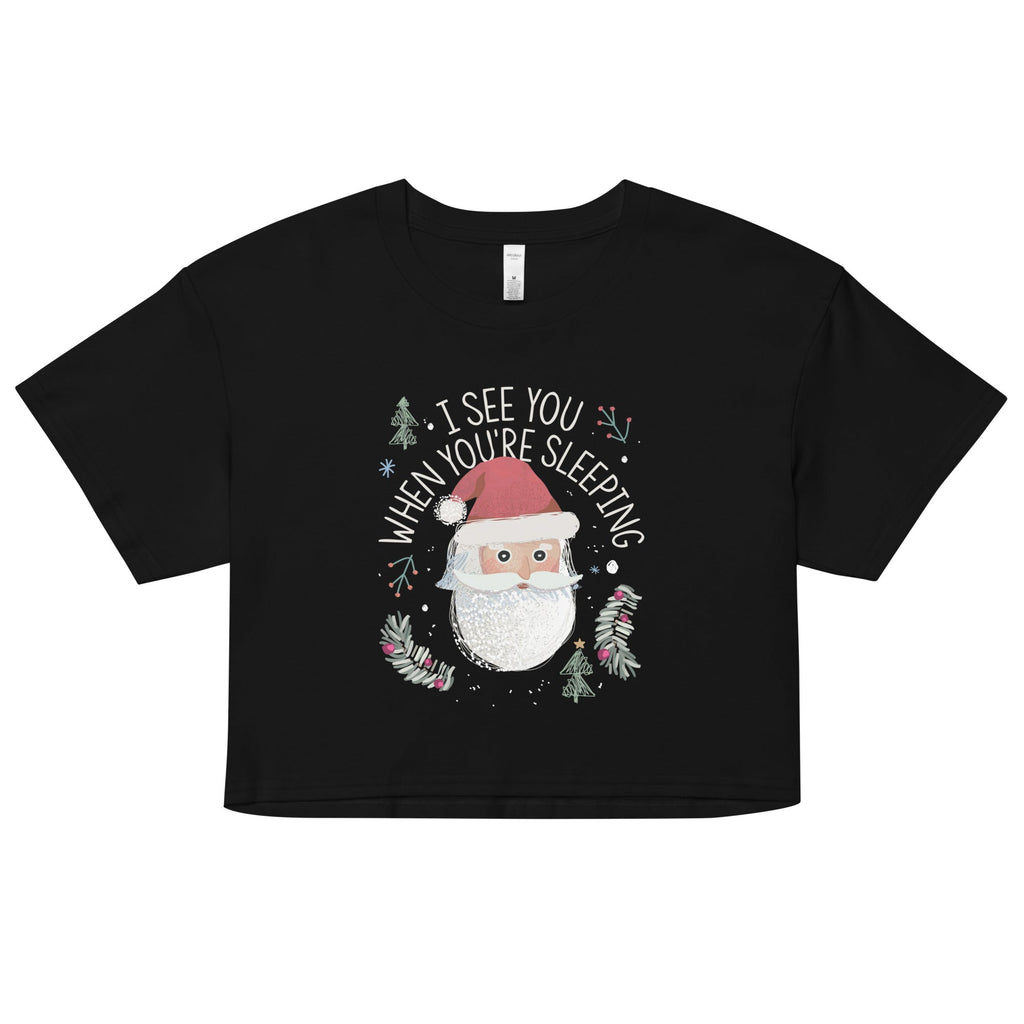 I See You When You're Sleeping Women's Crop Tee