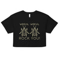 Weevil Weevil Rock You! Women's Crop Tee