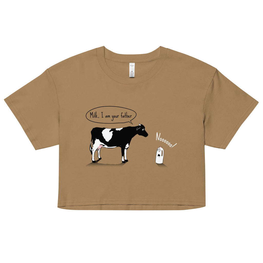 Milk, I am your father Women's Crop Tee