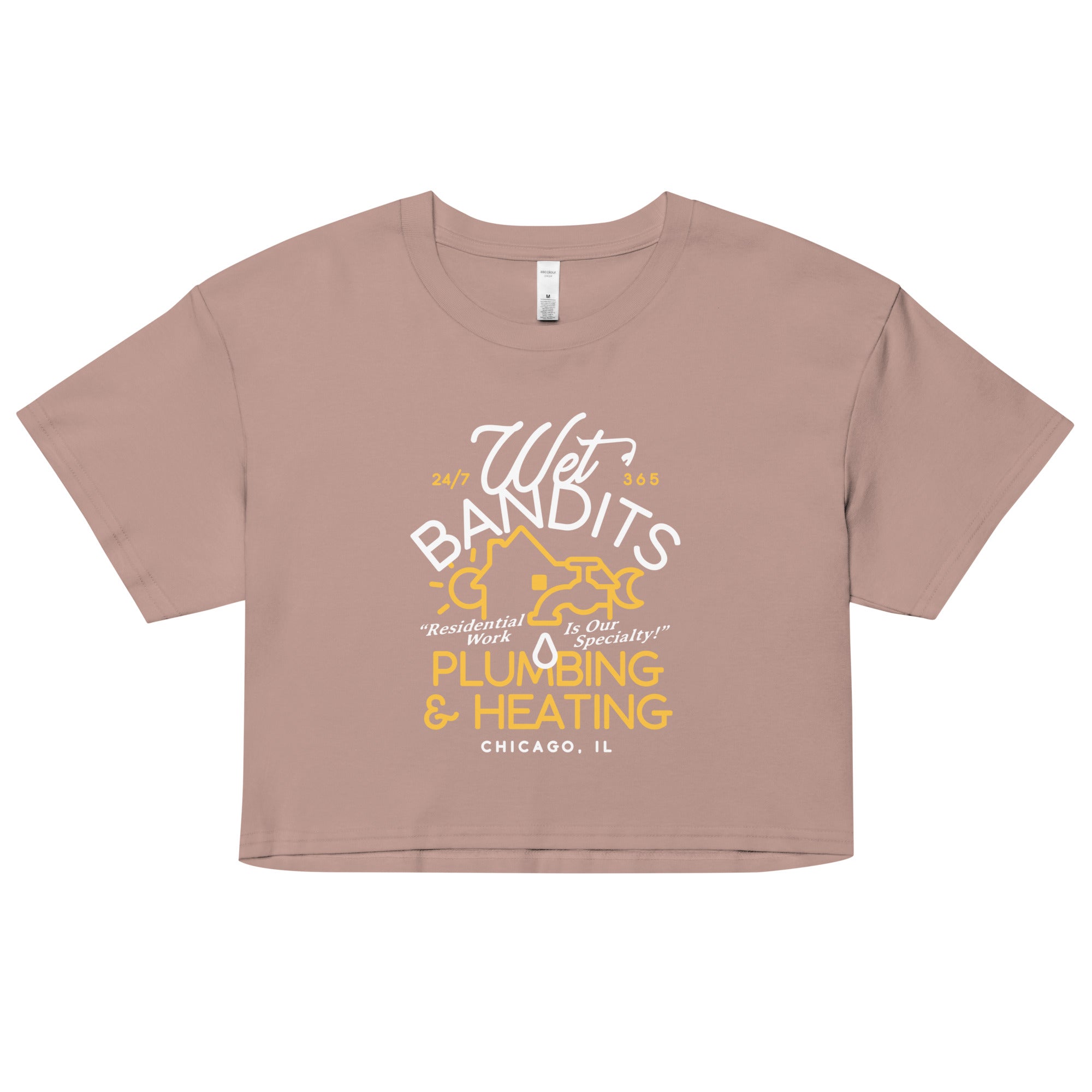 Wet Bandits Plumbing & Heating Women's Crop Tee