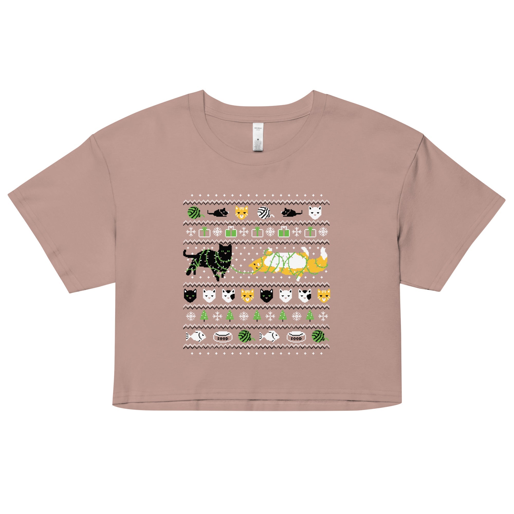 Ugly Cat Sweater Women's Crop Tee