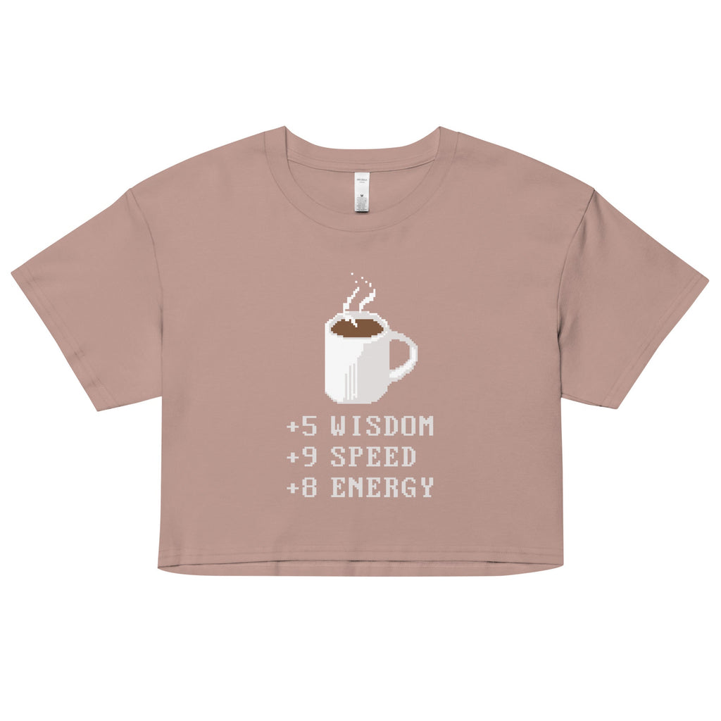 Coffee Plus To Stats Women's Crop Tee