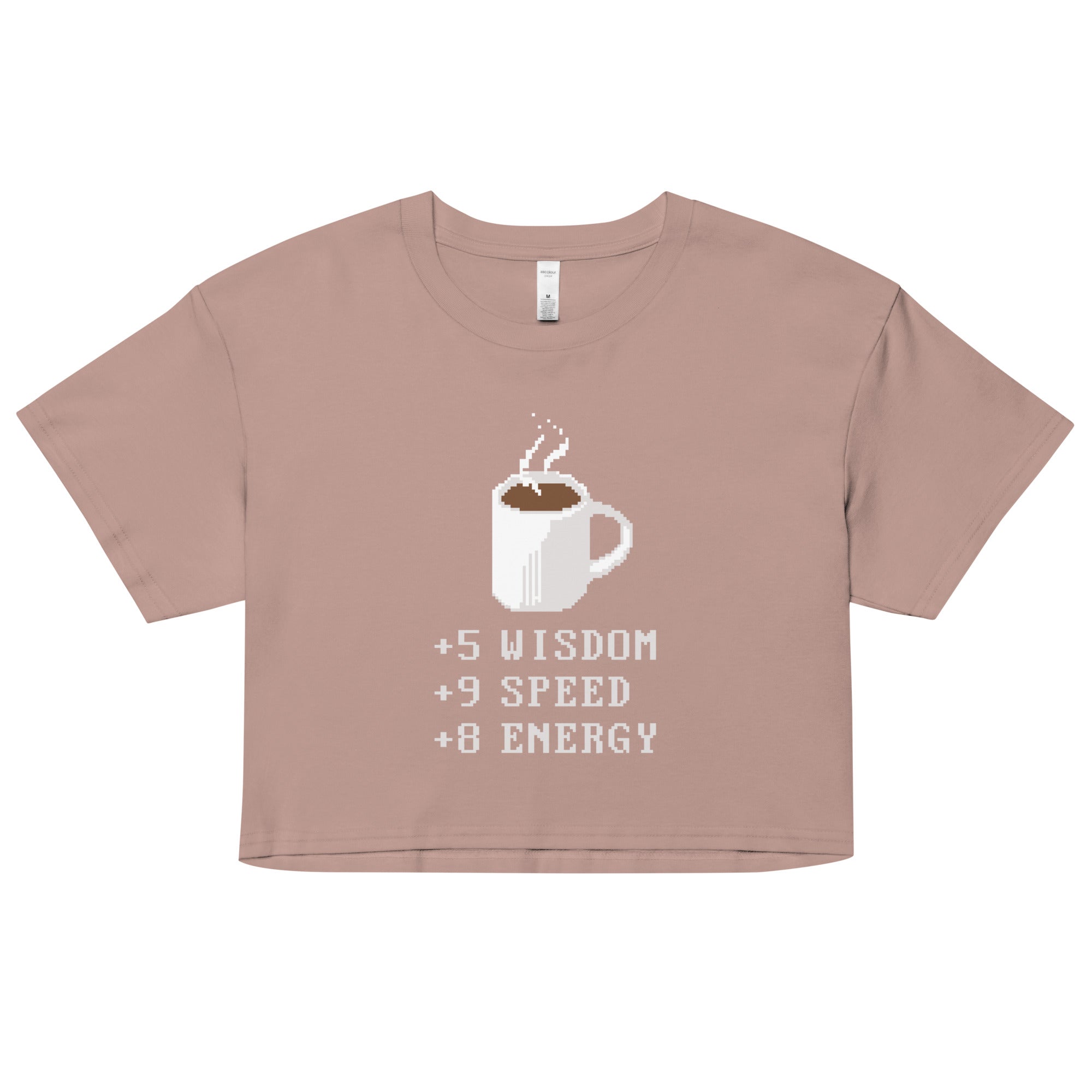 Coffee Plus To Stats Women's Crop Tee