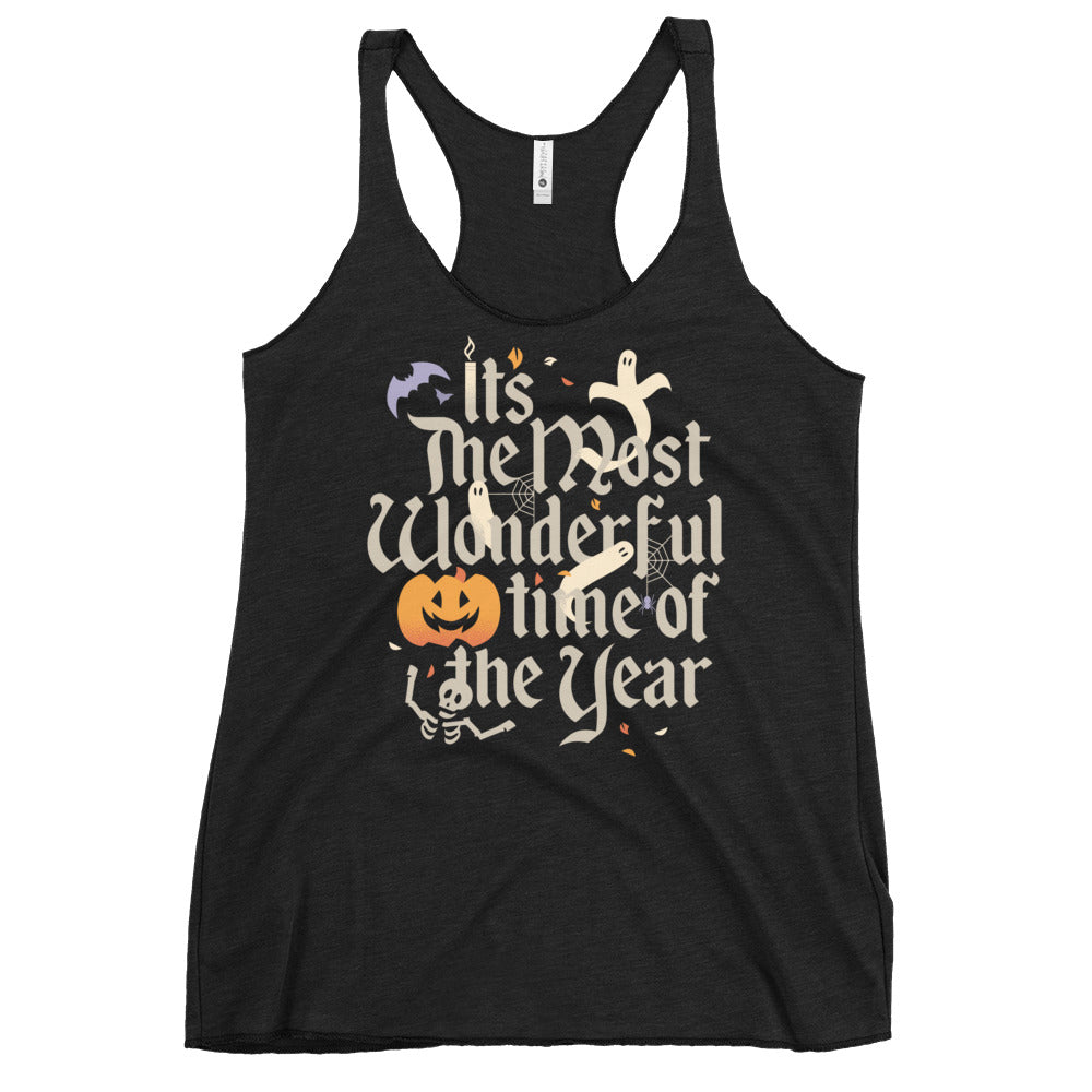 It's The Most Wonderful Time Of The Year Halloween Women's Racerback Tank