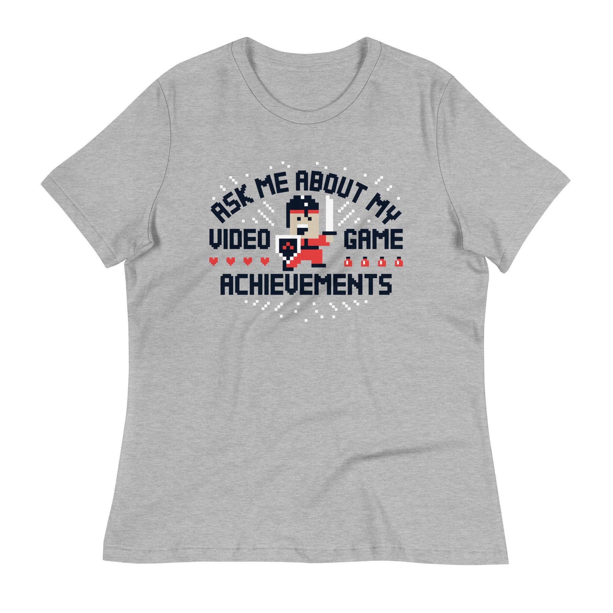 Ask Me About My Video Game Achievements Women's Signature Tee