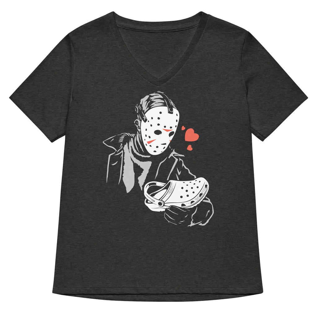 Jason Loves Crocs Women's V-Neck Tee