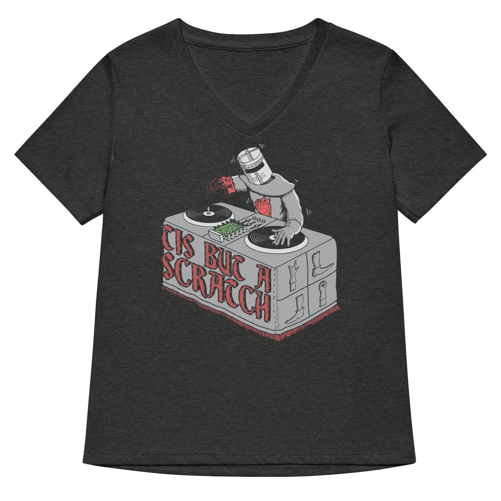 Tis But A Scratch Women's V-Neck Tee