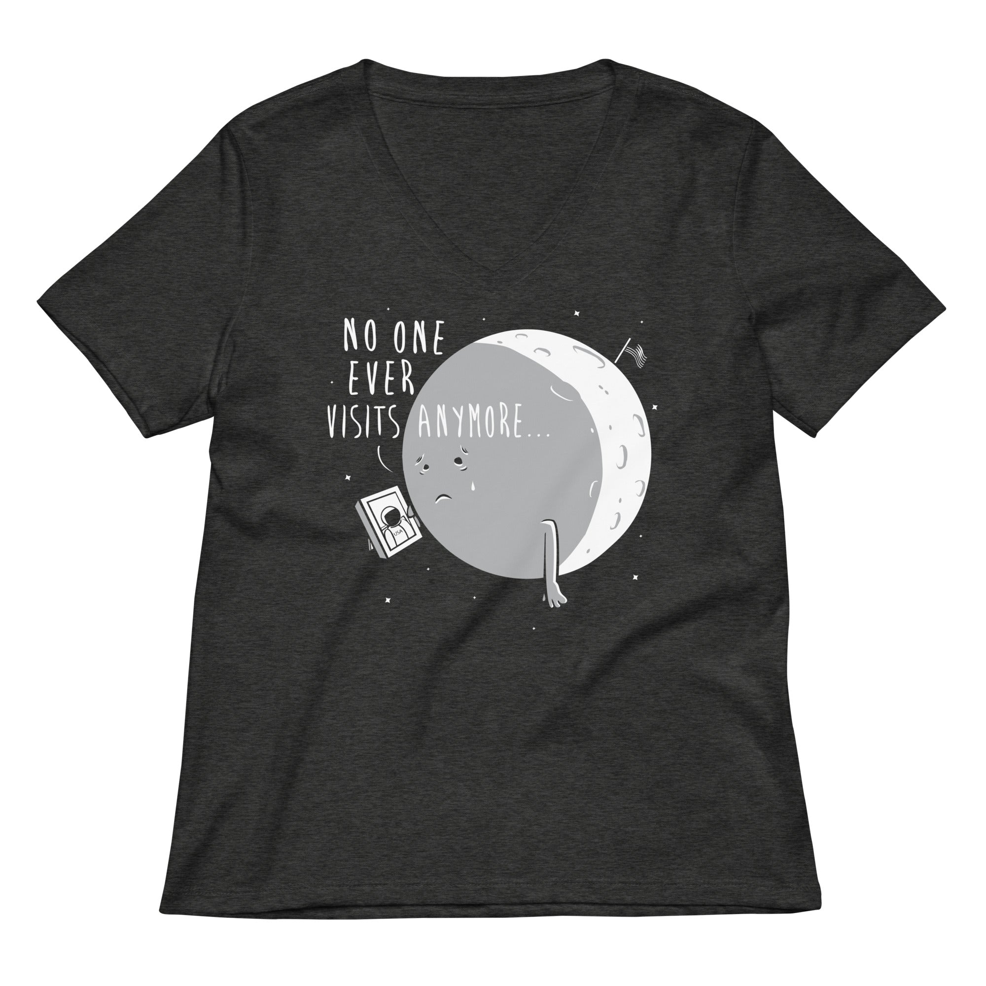No One Ever Visits Anymore Women's V-Neck Tee