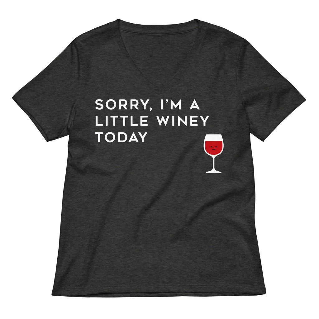 Sorry, I'm A Little Winey Today Women's V-Neck Tee