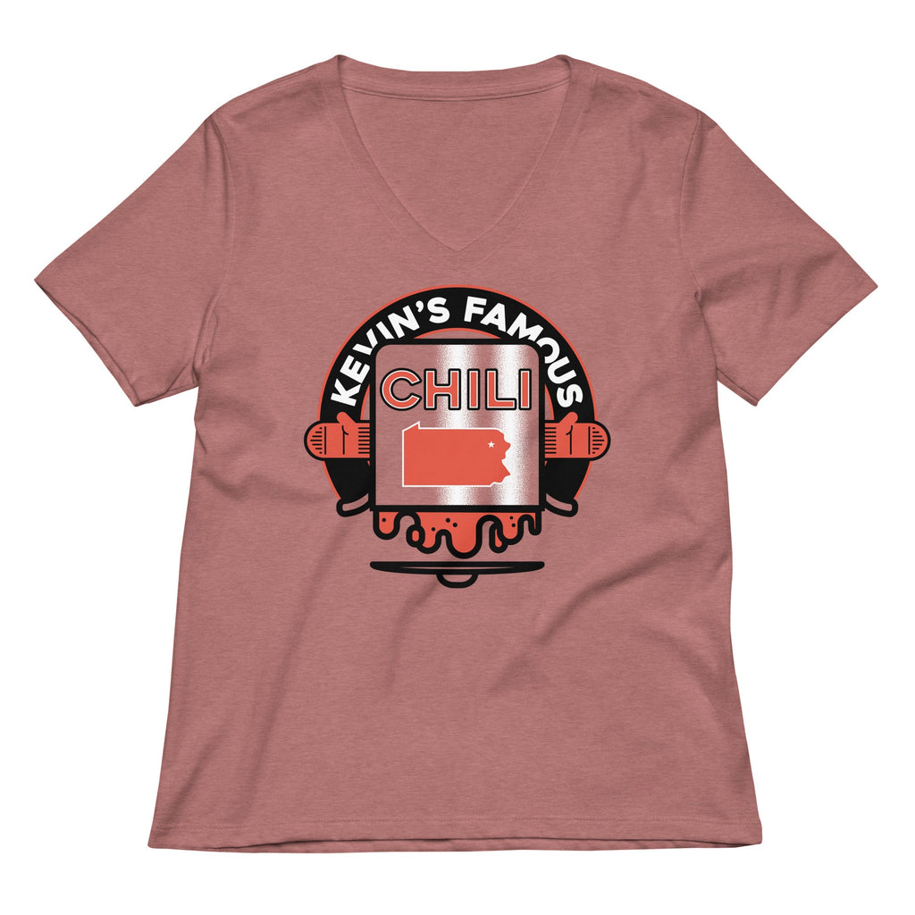 Kevin's Famous Chili Women's V-Neck Tee
