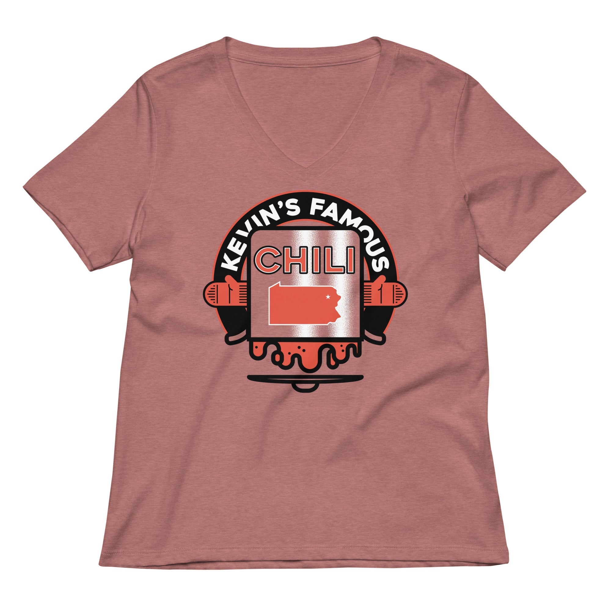 Kevin's Famous Chili Women's V-Neck Tee