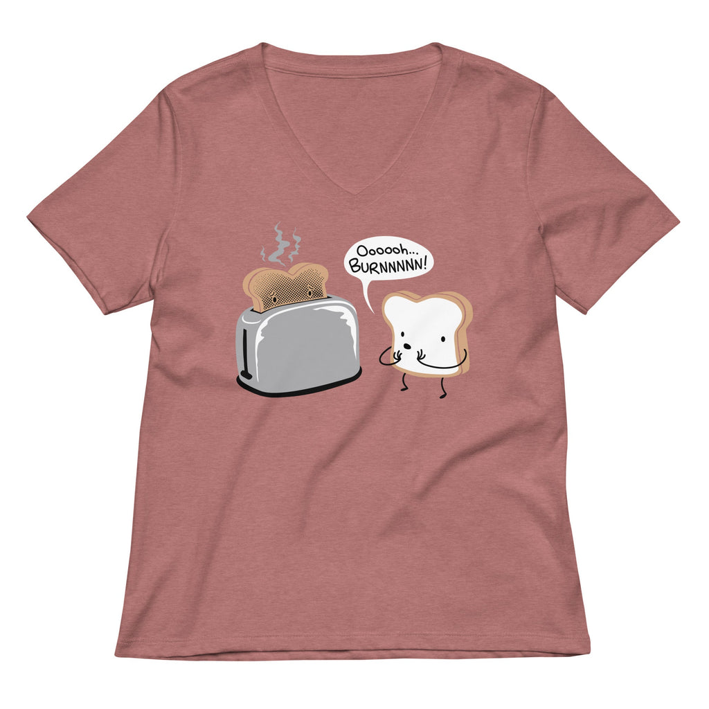Oooooh...BURNNNNN! Women's V-Neck Tee