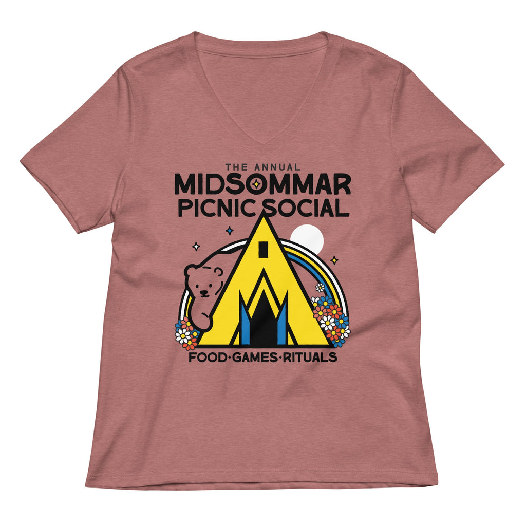 The Annual Midsommar Picnic Social Women's V-Neck Tee