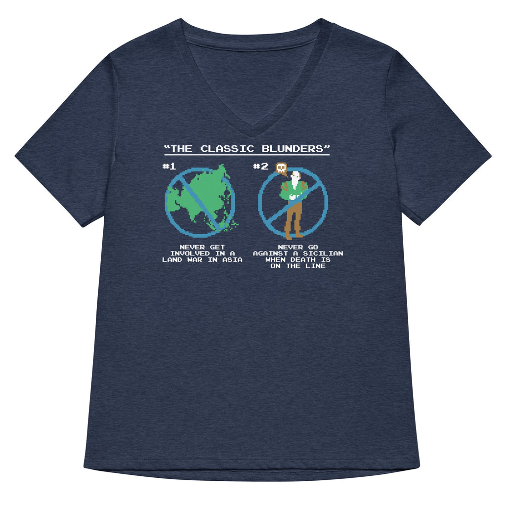 The Classic Blunders Women's V-Neck Tee