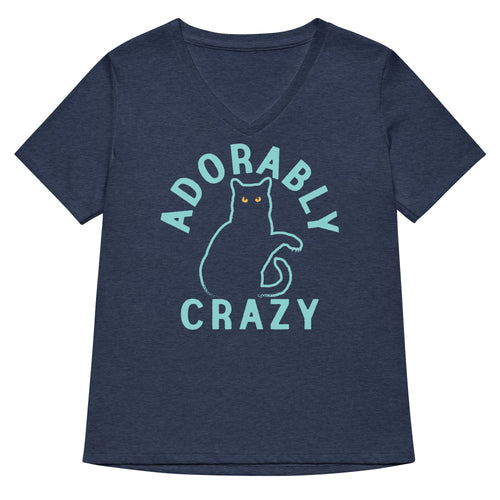 Adorably Crazy Women's V-Neck Tee