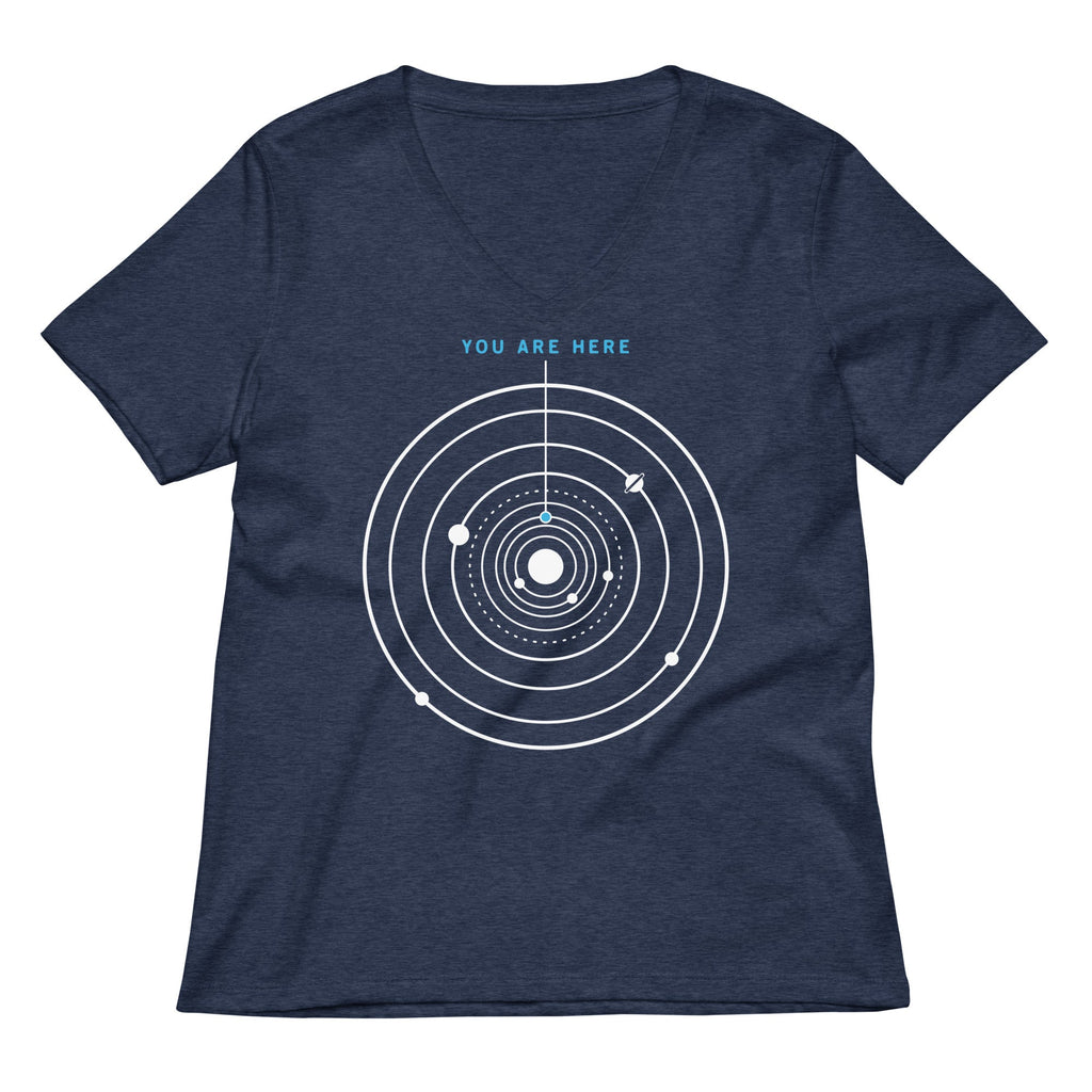 You Are Here Women's V-Neck Tee