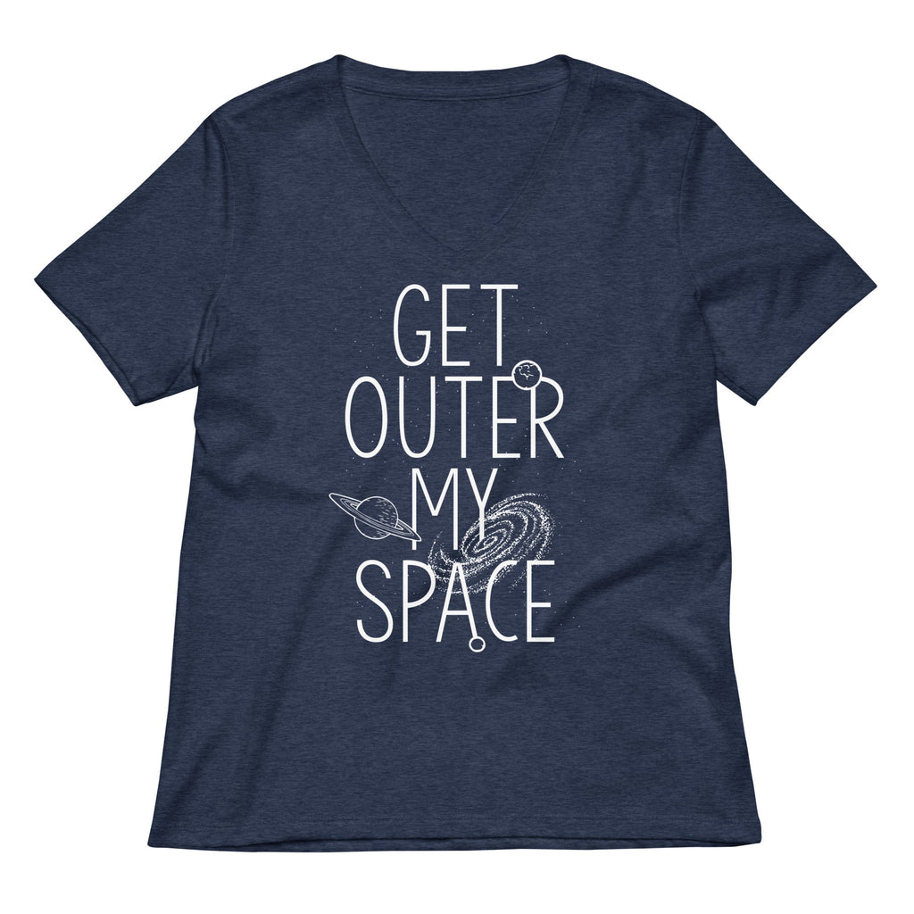 Get Outer My Space Women's V-Neck Tee
