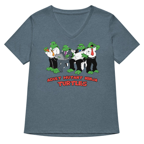 Adult Mutant Ninja Turtles Women's V-Neck Tee