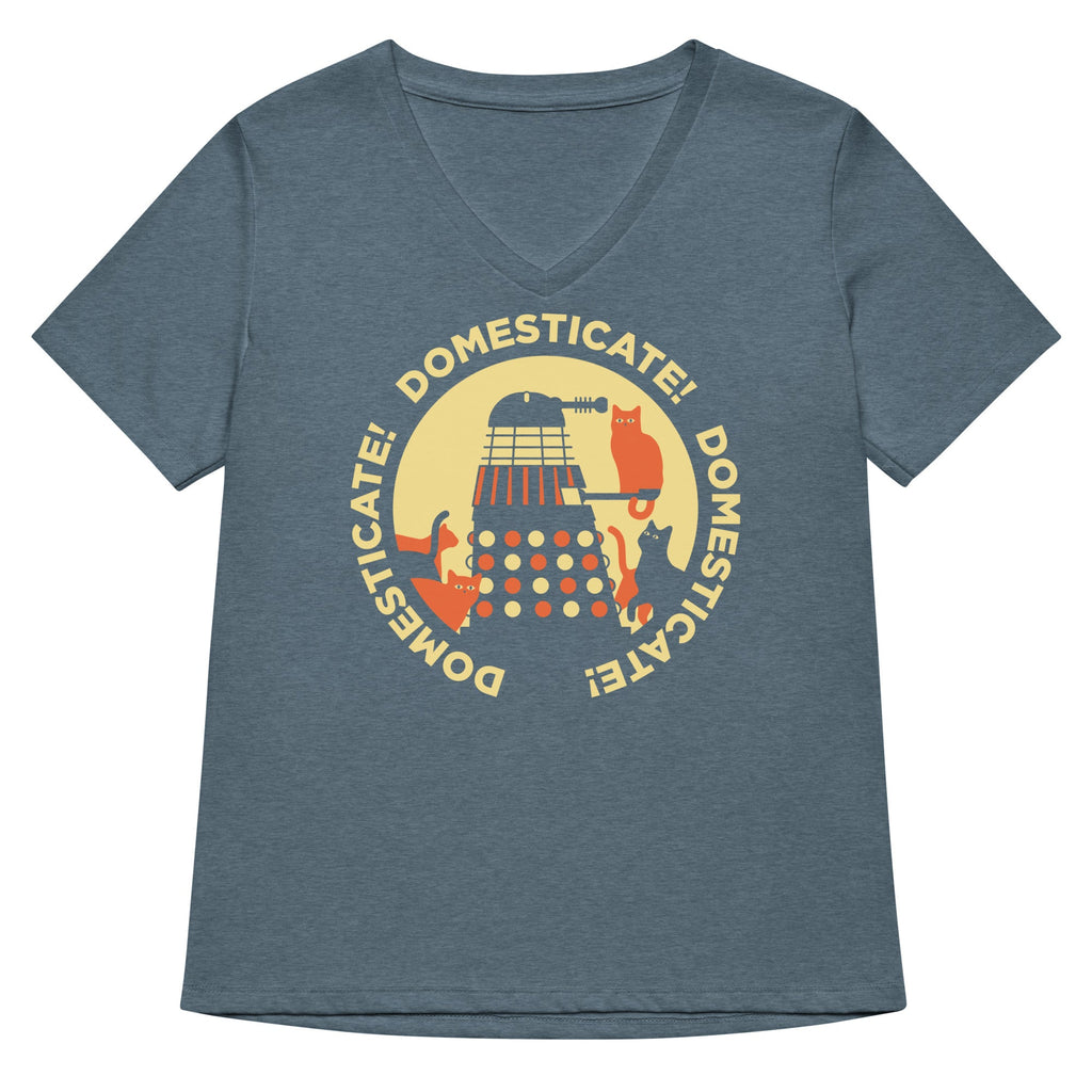 Domesticate! Domesticate! Domesticate! Women's V-Neck Tee