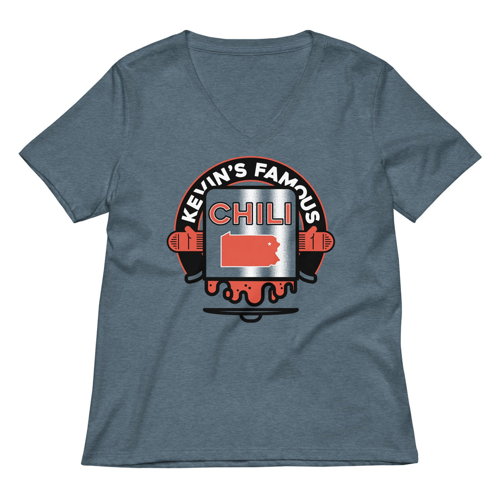 Kevin's Famous Chili Women's V-Neck Tee