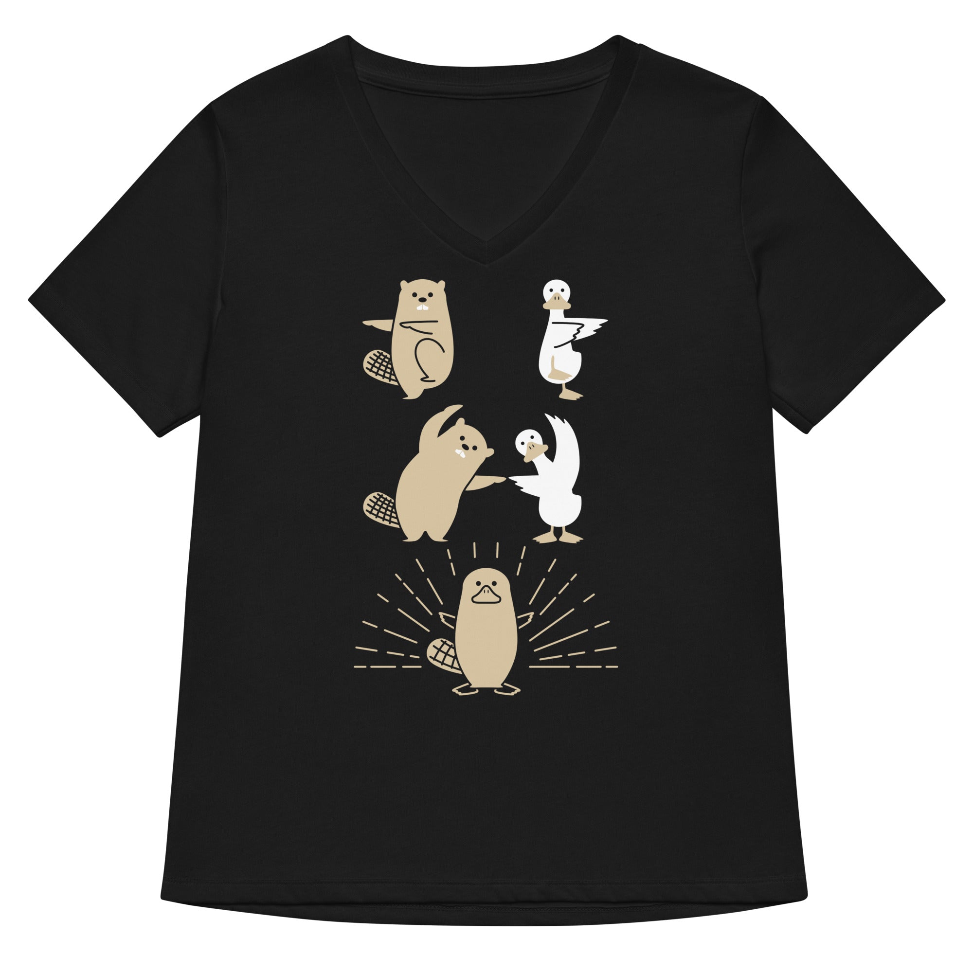Platypus Fusion Women's V-Neck Tee