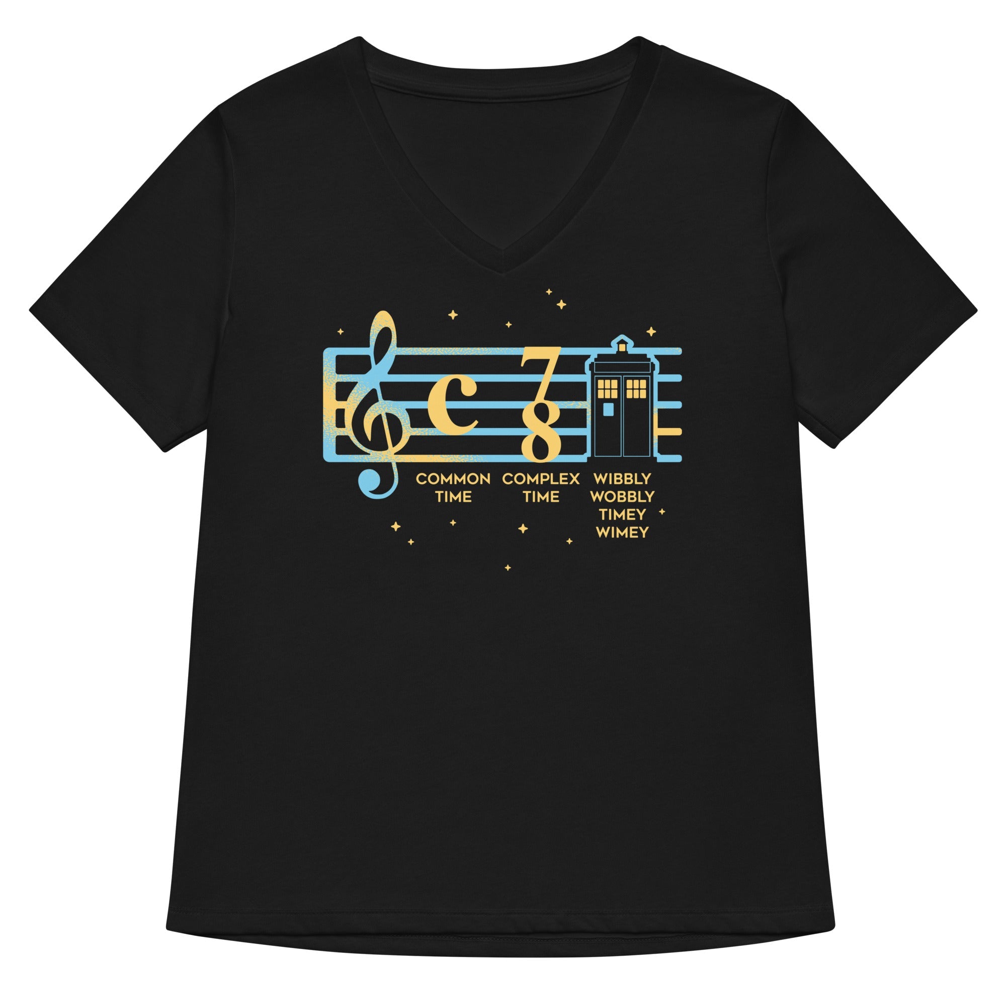 Wibbly Wobbly Timey Wimey Women's V-Neck Tee