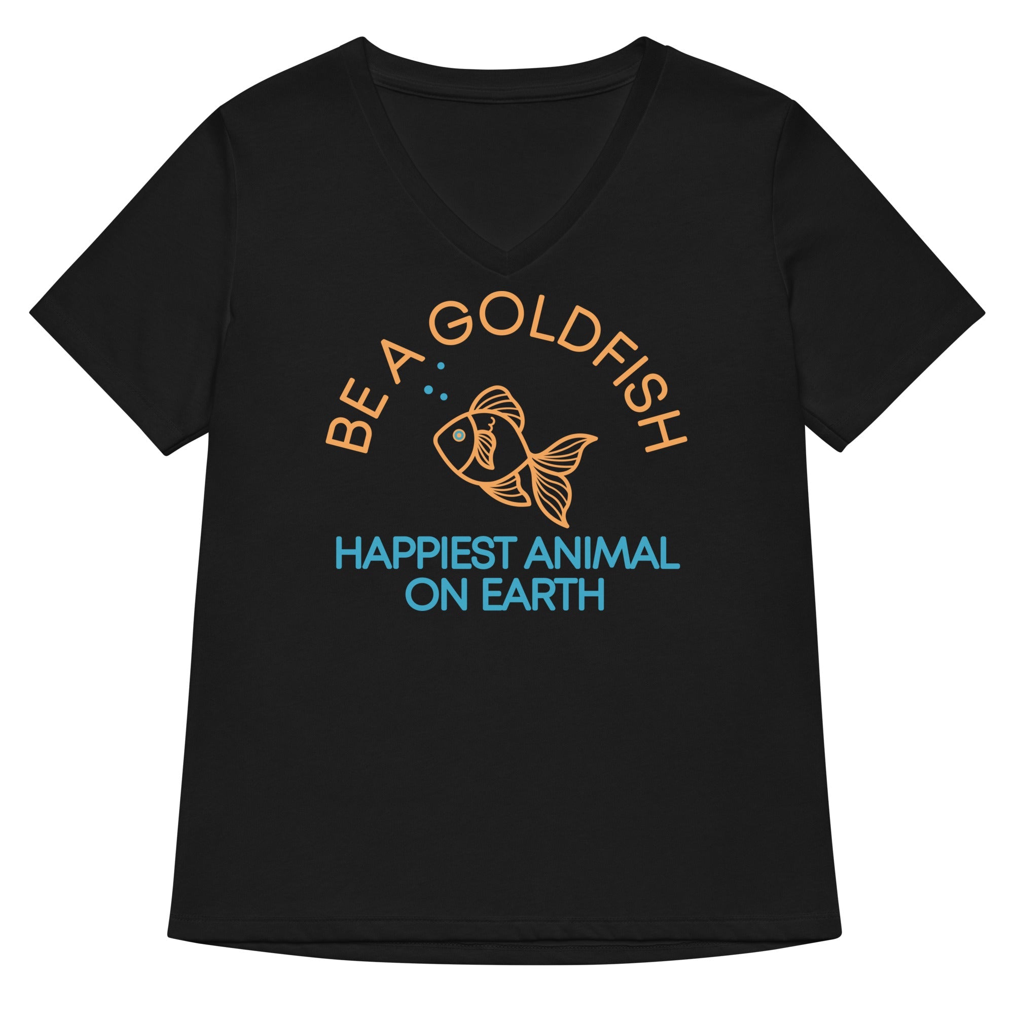 Be A Goldfish Women's V-Neck Tee