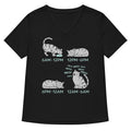 Cat Day Schedule Women's V-Neck Tee