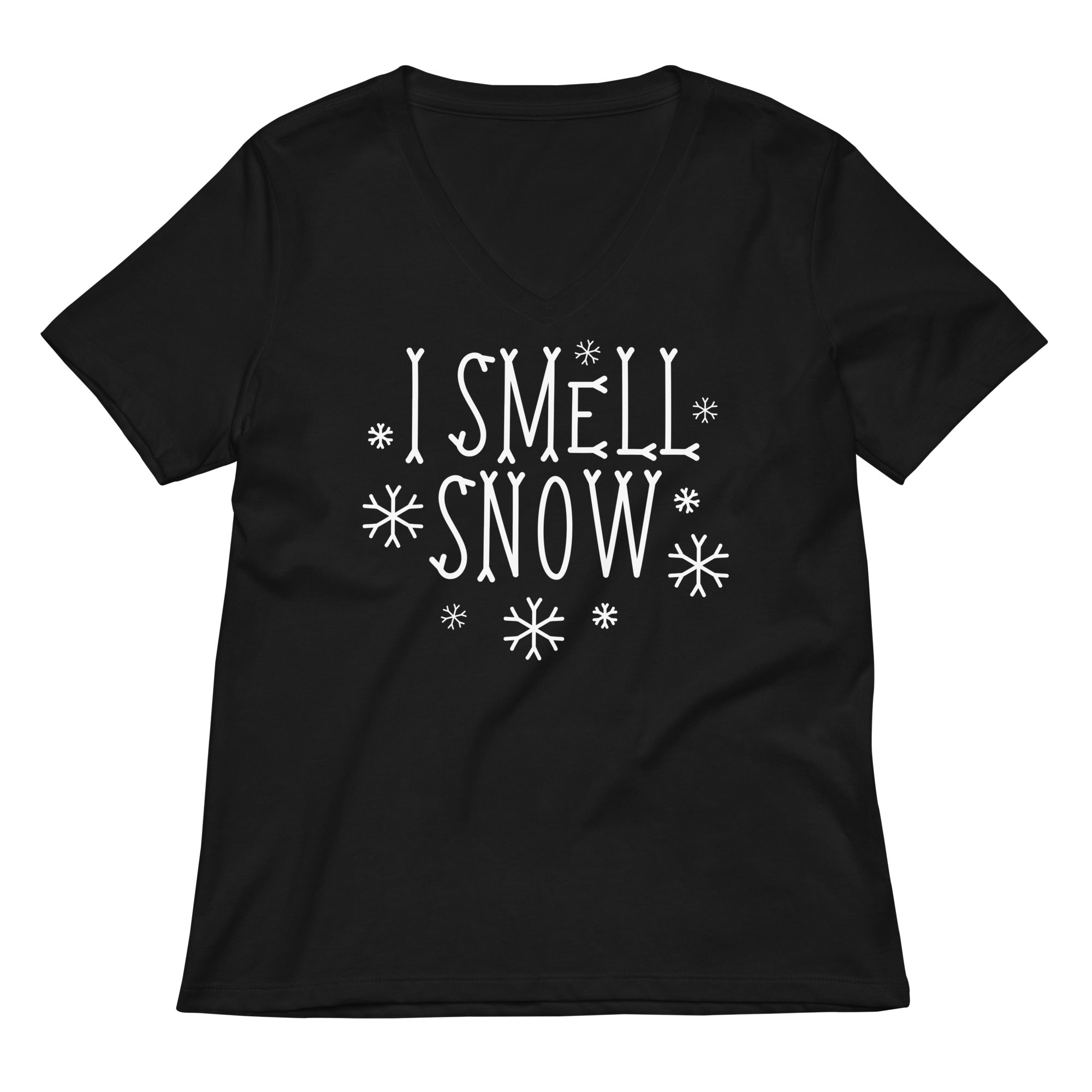 I Smell Snow Women's V-Neck Tee