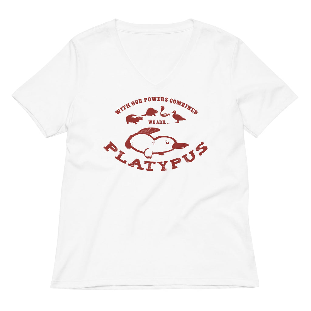 Our Powers Combined... Women's V-Neck Tee