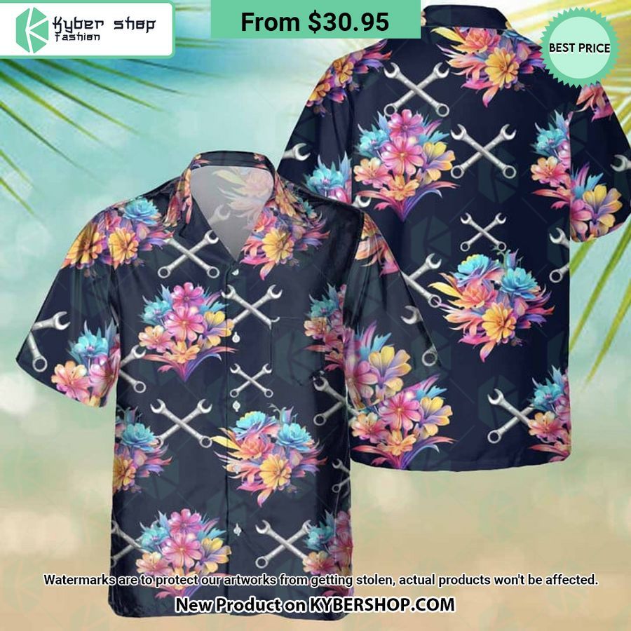 Wrench Mechanic Hawaiian Shirt