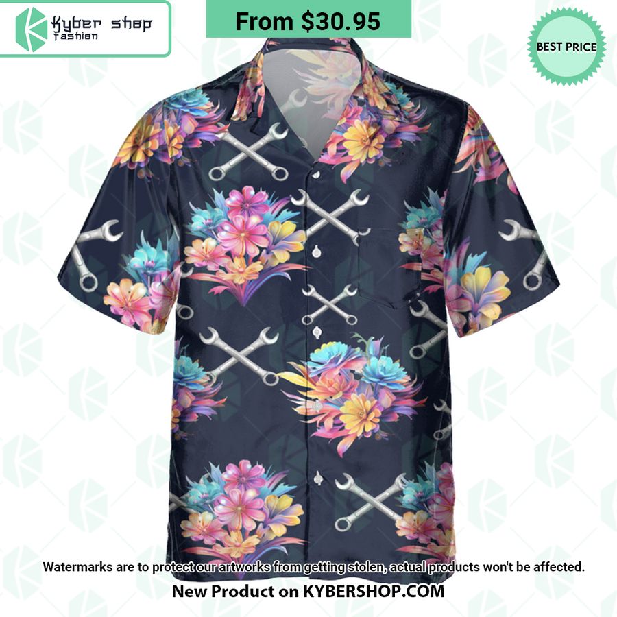 Wrench Mechanic Hawaiian Shirt