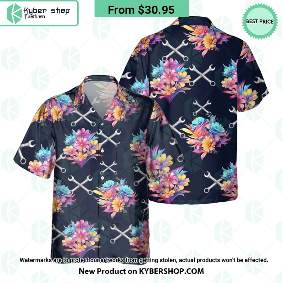 Wrench Mechanic Hawaiian Shirt