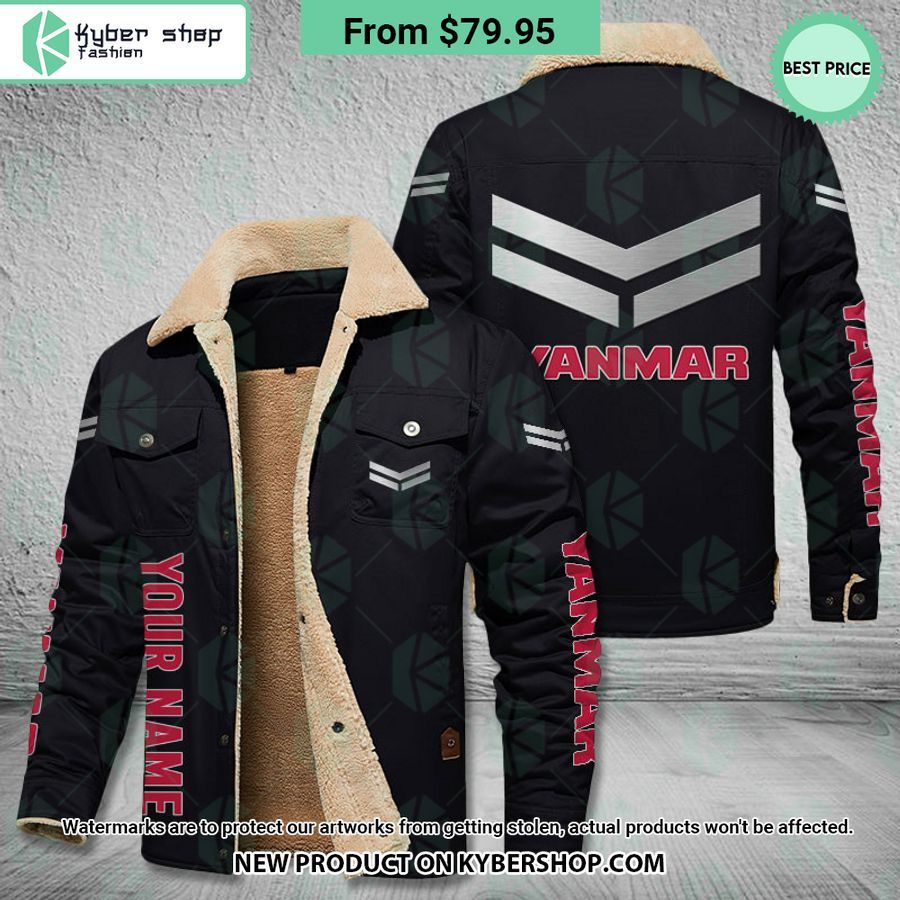 Yanmar Fleece Leather Jacket