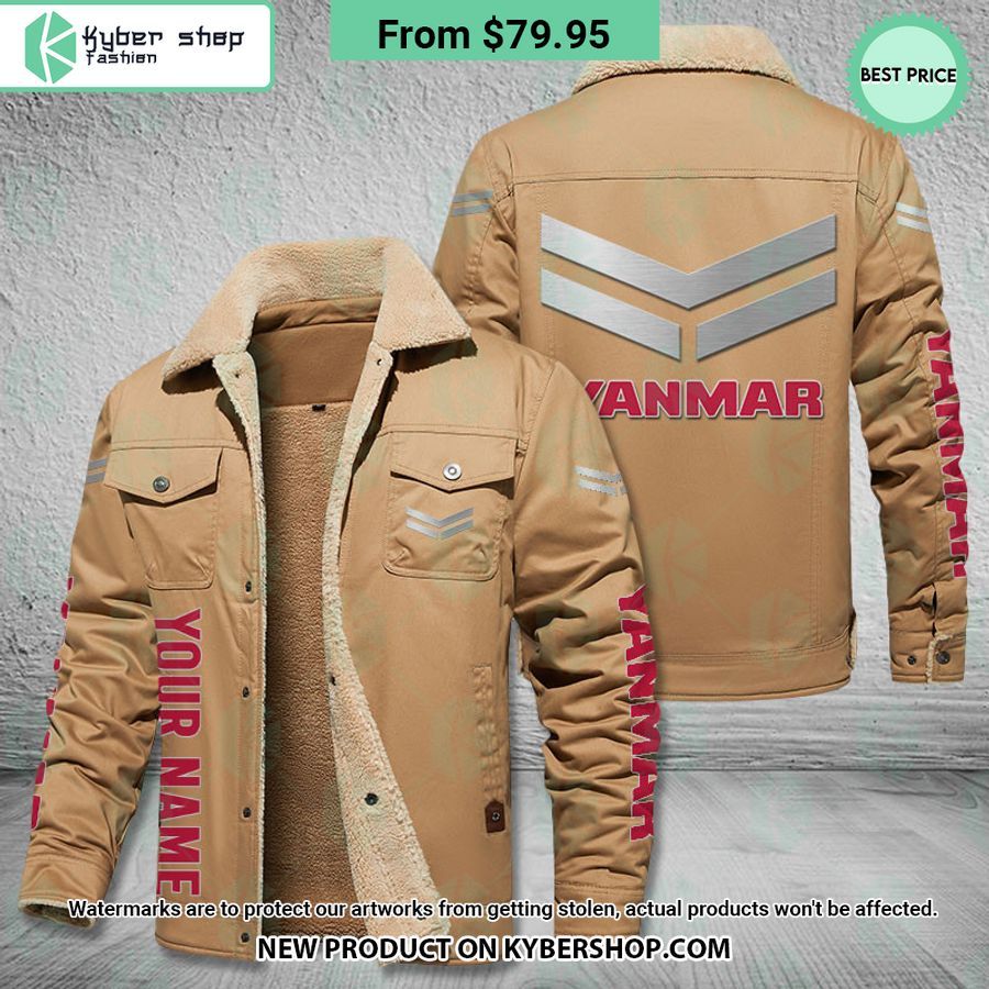 Yanmar Fleece Leather Jacket