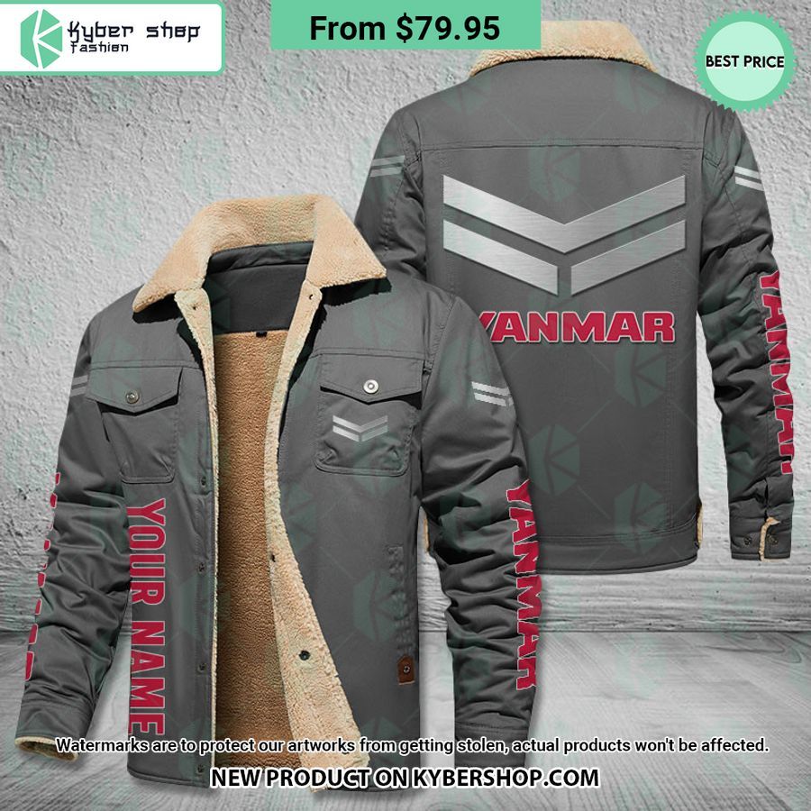 Yanmar Fleece Leather Jacket