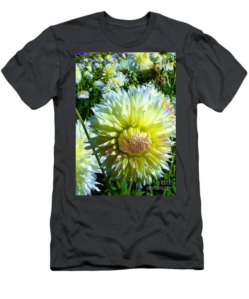 Yellow And White Dahlia Flowers T-Shirt