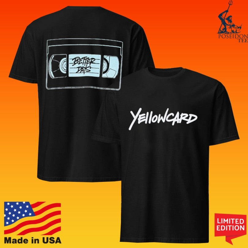 Yellowcard Better Days Logo Vhs T-shirt