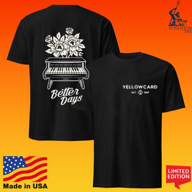 Yellowcard Better Days Piano T-shirt