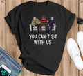 You Can’t Sit With Us Horror Characters Vintage T-Shirt