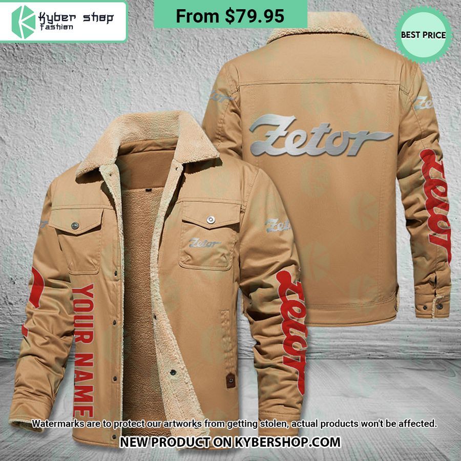 Zetor Fleece Leather Jacket